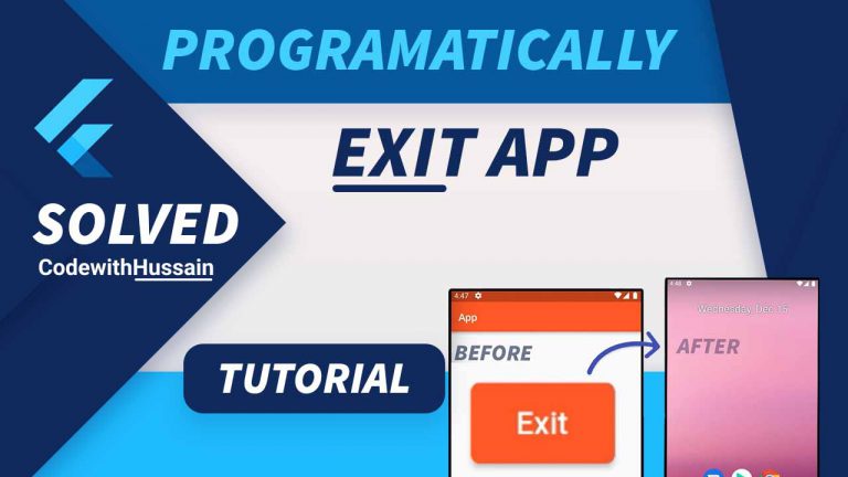 Exit Flutter app programatically android ios