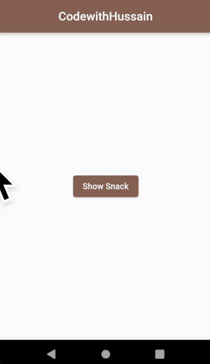 How to create Snackbar in Flutter 