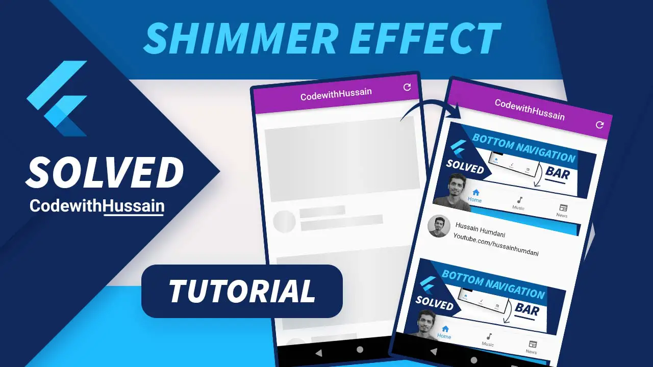 How to create flutter shimmer effect