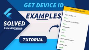 How to get device id in flutter