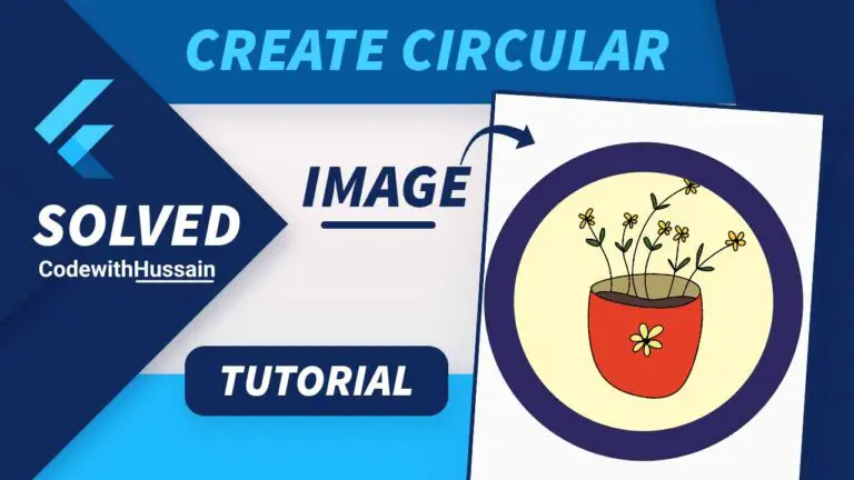 How to create circular image in flutter